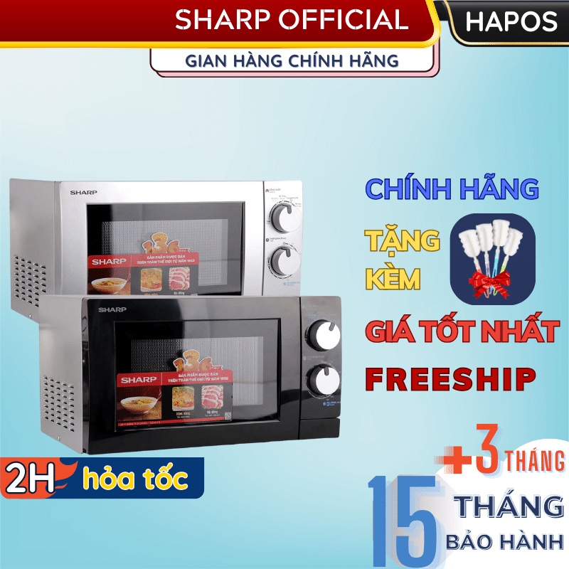 Lò vi sóng cơ Sharp 20L 800W Chính hãng, giá rẻ giao ngay, Microwave r