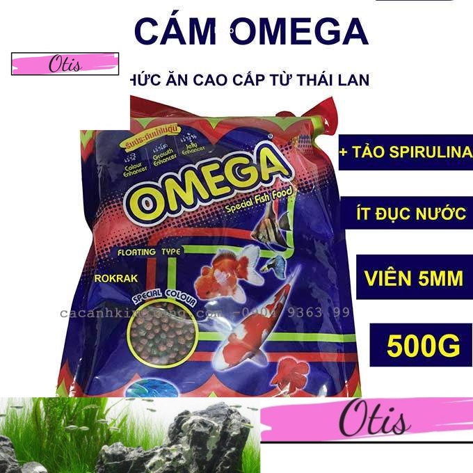 THỨC ĂN DINH DƯỠNG OMEGA CHO CÁ KOI, CÁ VÀNG, CÁM LA HÁN 100G | | 500G (size M - 5MM)