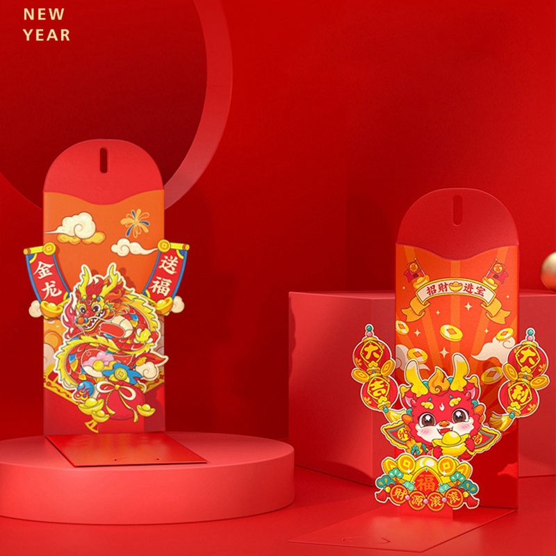 Bao Lì Xì Năm Mới 2024 Hình Rồng May Mắn