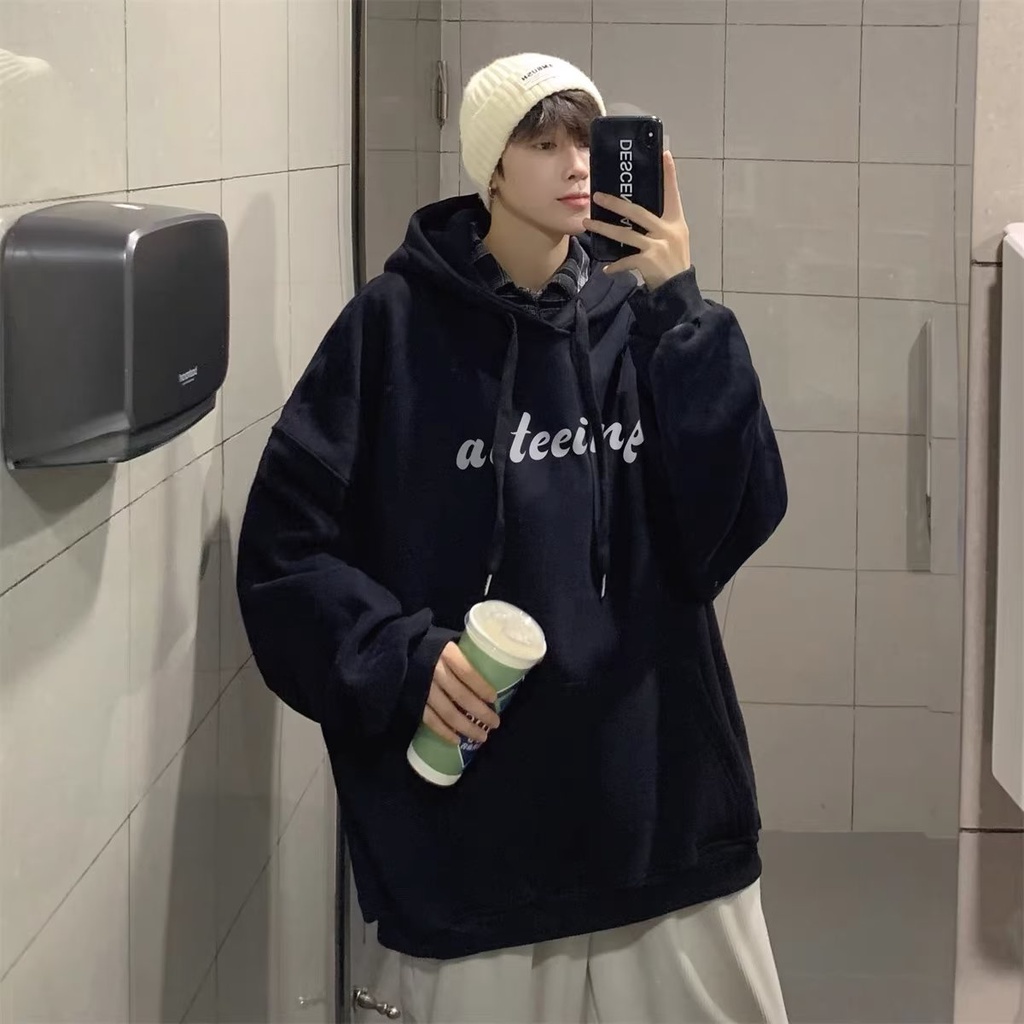 Áo Hoodie Dáng Rộng Thời Trang Xuân Thu Phong Cách Đường Phố Mỹ
