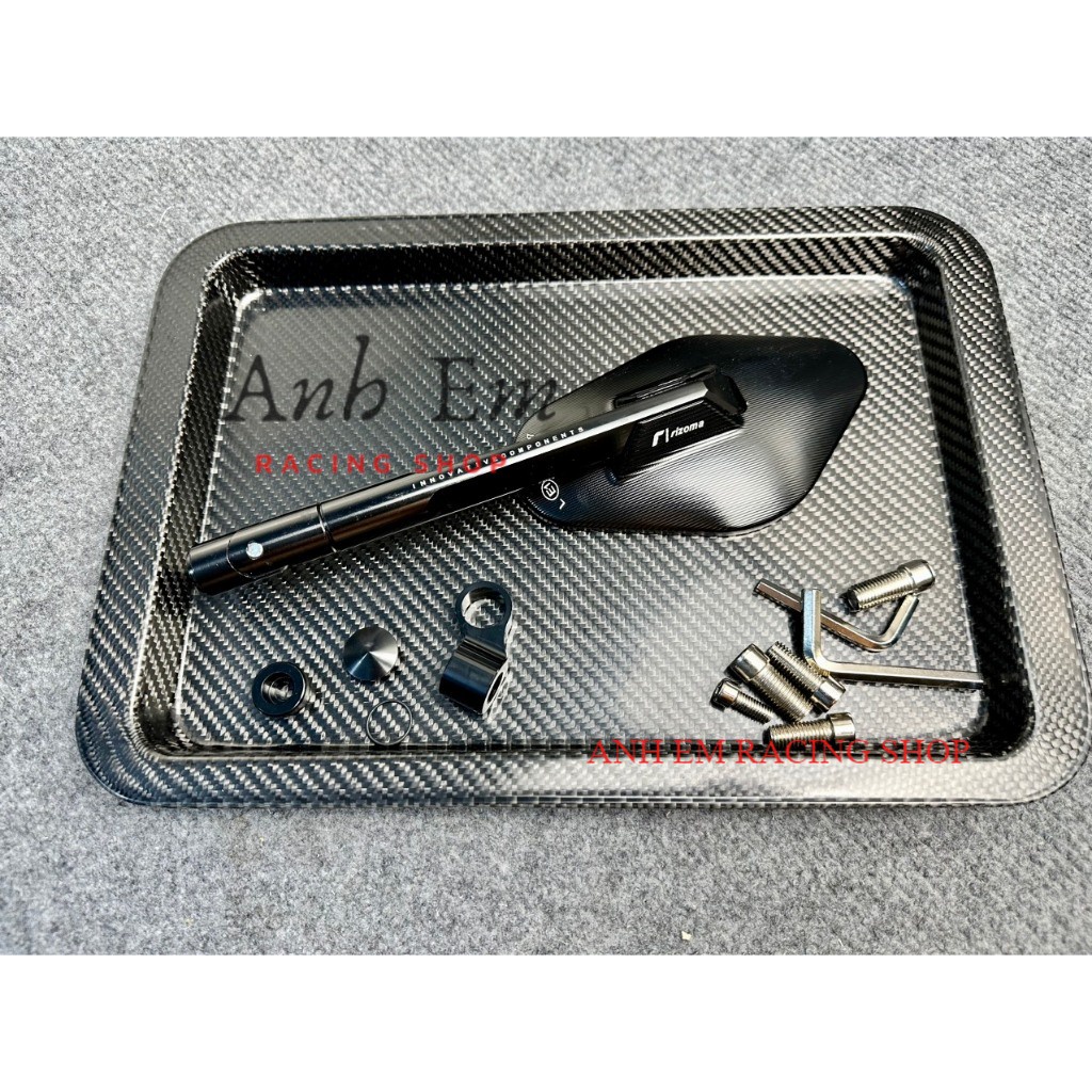 Kính chiếu hậu Rizoma Elisse - Hàng Loại 1 - Kính Elip - Mặt Kính Chống Chói - Thân Kính Nhôm CNC