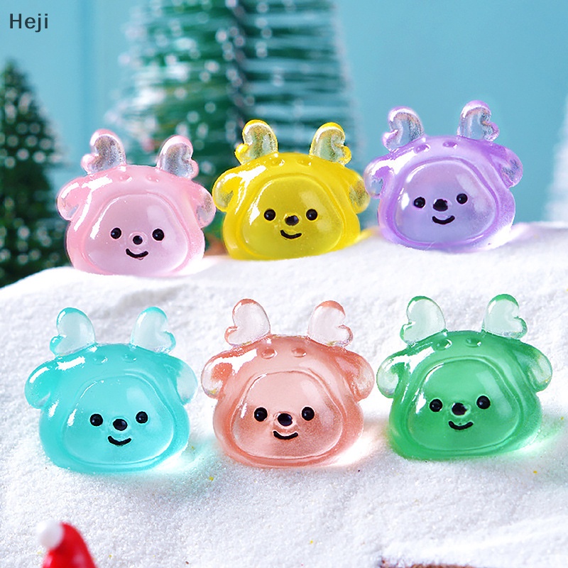 Bộ 5 Đèn Chiếu Sáng mini Hình Tuần Lộc Giáng Sinh Trang Trí Nhà Cửa / Xe Hơi