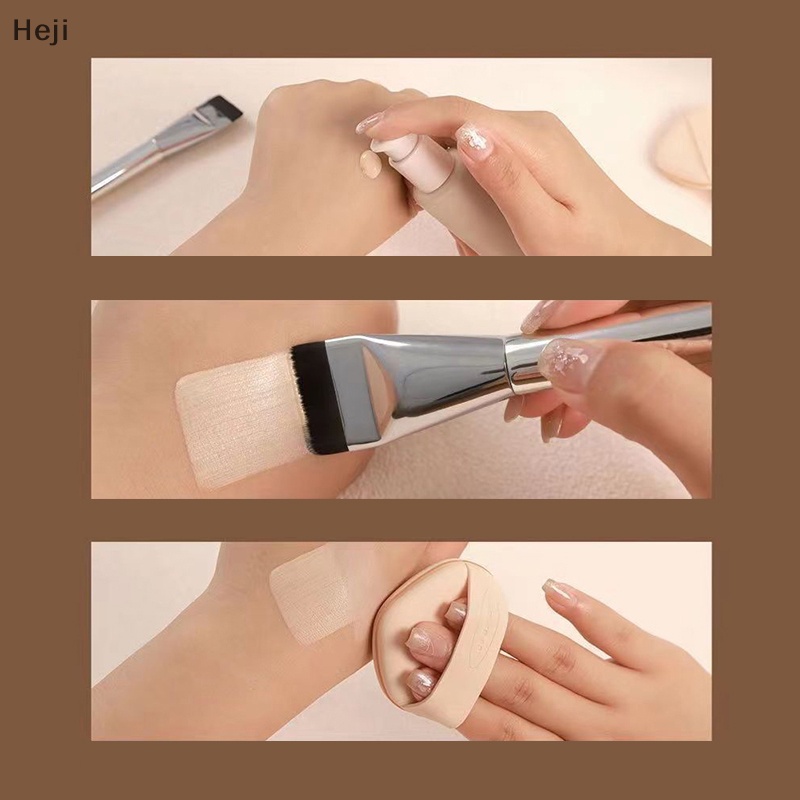 Cọ Trang Điểm Nền heji Siêu Mỏng Nhẹ Dạng Phẳng Để Đánh Khối Cho Kem Nền vn