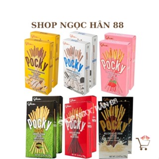 [ NEW] Bánh que Glico Pocky hộp Lớn 40gr Vị Dâu/ Socola/ Sữa - DATE MỚI