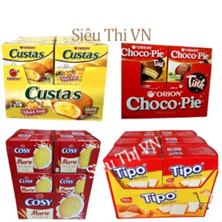 Combo 12 Hộp Bánh Bông Lan Custas / ChocoPie/ Tipo  / Cosy (Hộp Nhỏ 2 Cái)