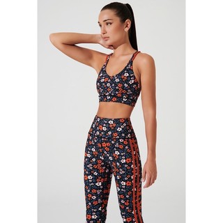 OLABEN Quần tập yoga gym hoạ tiết hoa Palma Legging