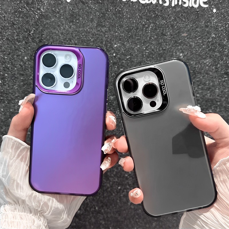 Ốp lưng Matte Laser Samsung Galaxy A54 A34 A24 A14 A73 A53 A52 A52S A23 A13 4G 5G Colored silver Soft Edge Anti-fall Hard Phone Back Case Cover CYD 01