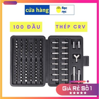 Bộ tua vít 100 đầu vít chuôi lục giác TVDN15 thép CRV siêu bền, giá tốt nhất thị trường