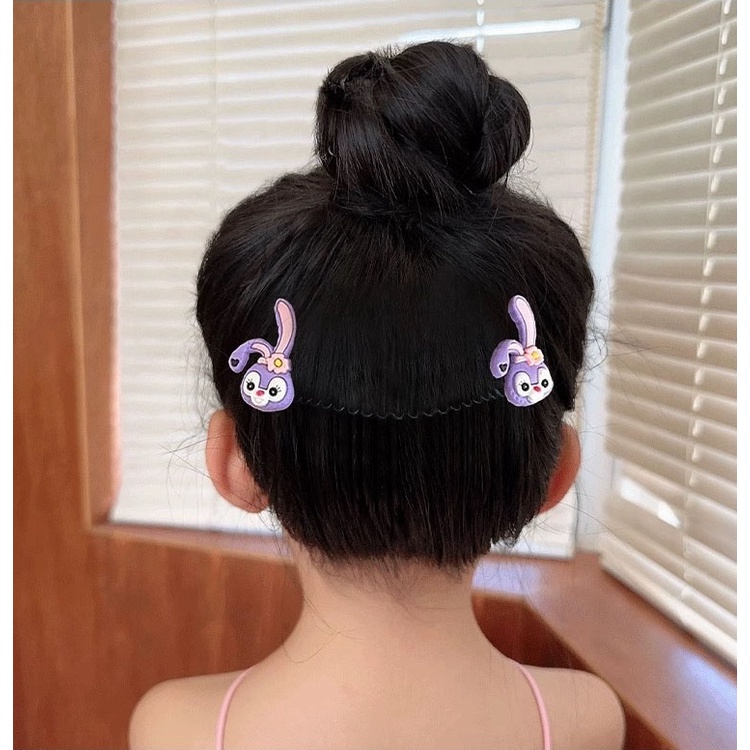 Cài tóc xước tóc bằng sắt co giãn giữ tóc con đính 2 mặt thú dễ thương CA46