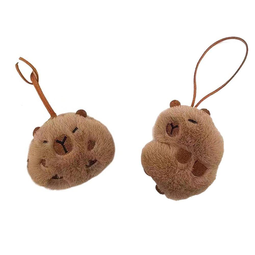 Mmluck capybara Móc Khóa Nhồi Bông Mềm Mại Với Họa Tiết Hoạt Hình Trang Trí Ba Lô