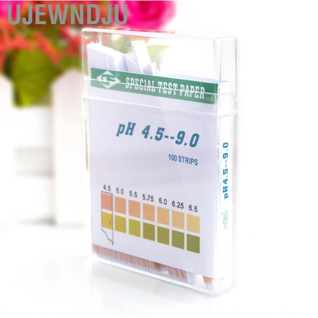 Ujewndju PH Paper  Test 100PCS Small 4.5‑9.0 Quick Testing for Soil Cosmetics