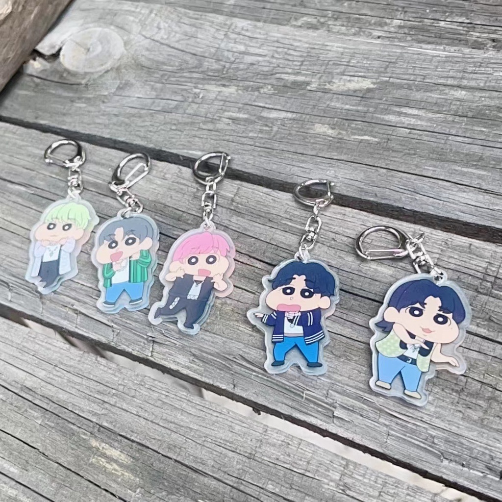 Móc Khóa acrylic Hai Mặt kpop txt