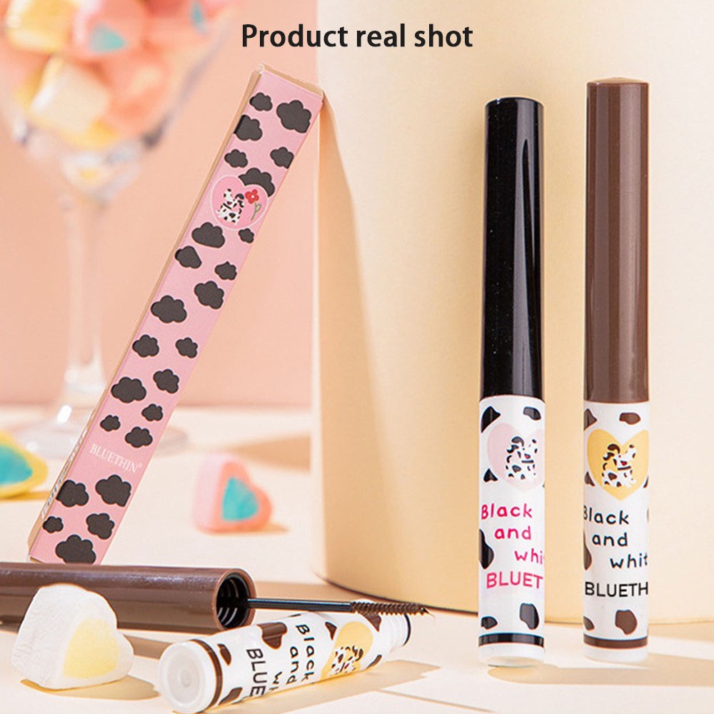 Mascara lâu trôi Mascara dày không có cặn Mascara làm bay hơi nhanh Mascara tự nhiên đầy đặn không vón cục Mascara kéo dài lông mi Sơn lót mảnh mai, trang điểm cao cấp châu Âu và Mỹ