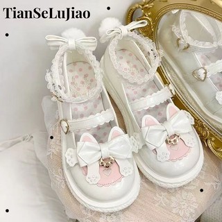  Giày mary jane Xỏ Ngón Đế Dày Phong Cách lolita Nhật Bản Dễ Phối Đồ Cho Nữ
