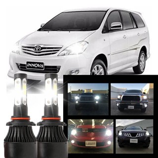 Bộ 2 đèn pha led 6000k x7 4 mặt cho toyota innova 2004-2015