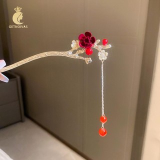 Trâm Cài Tóc Đính Hoa Và Tua Rua