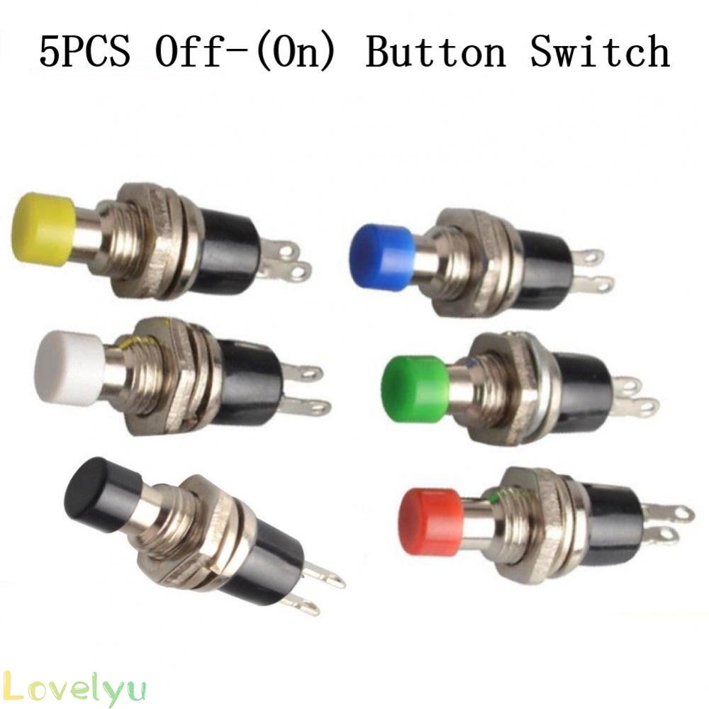 ⭐LOVE⭐ Push Button Switch For Panel Installation Multi Color Pin Welding 2mm Panel