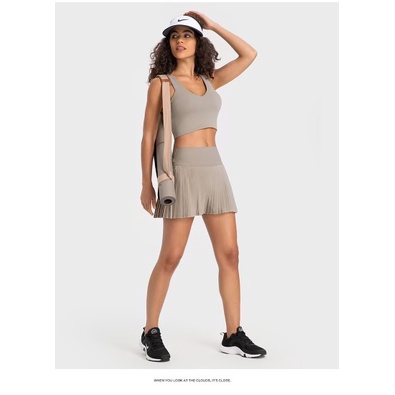 Chân váy tennis Lulu Mesh Pleats Mid-Rise Mini Tennis Skirt