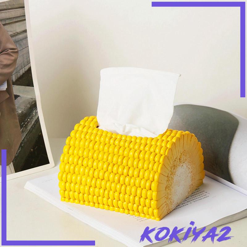 Hộp Đựng Khăn Giấy Hình Quả Bắp Ngộ Nghĩnh Dễ Thương Trang Trí Văn Phòng / Phòng Ngủ