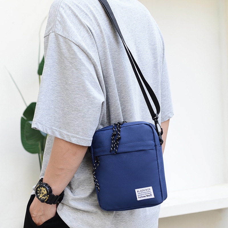 Túi Đeo Chéo Một Bên Vai mini Trọng Lượng Nhẹ Phong Cách Đường Phố Cho Nam