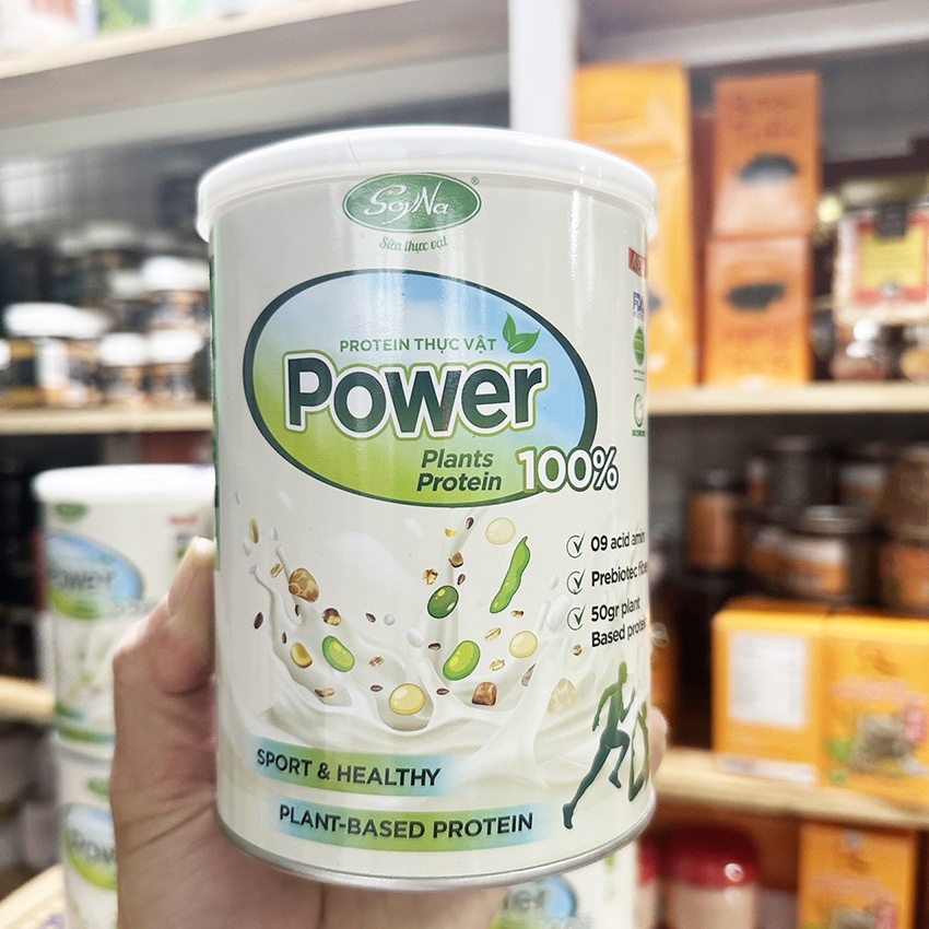 Protein thực vật Power 100% SoyNa-thuần chay bổ sung Protein 400gr [Tặng ly] - NMCT