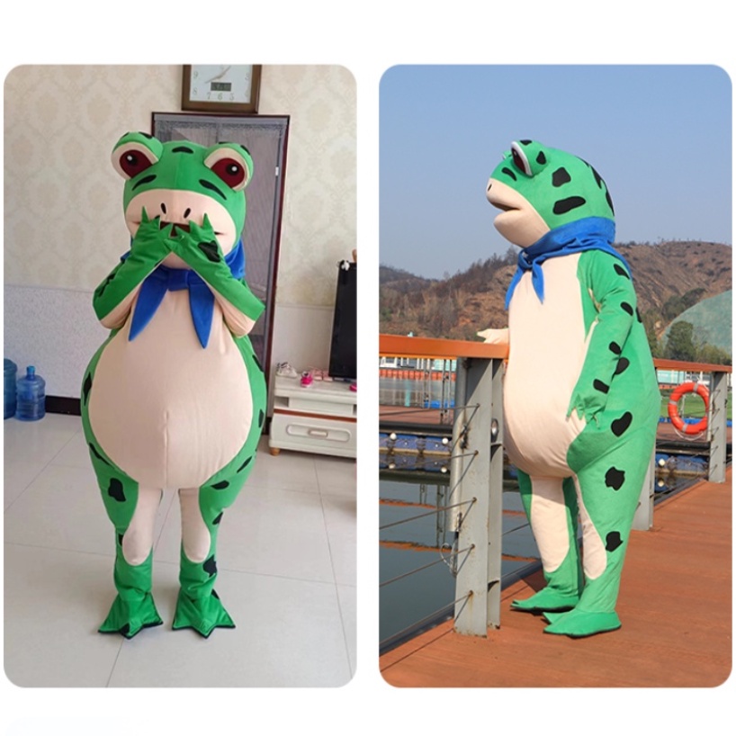 Trang Phục Ếch Bơm Hơi Nổi Bật Cho Búp Bê 130-150cm