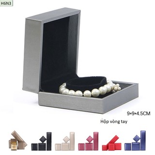 Hộp vòng tay - H6N2 - Giá xưởng - Hộp đựng trang sức bọc da cao cấp kiểu nắp gập