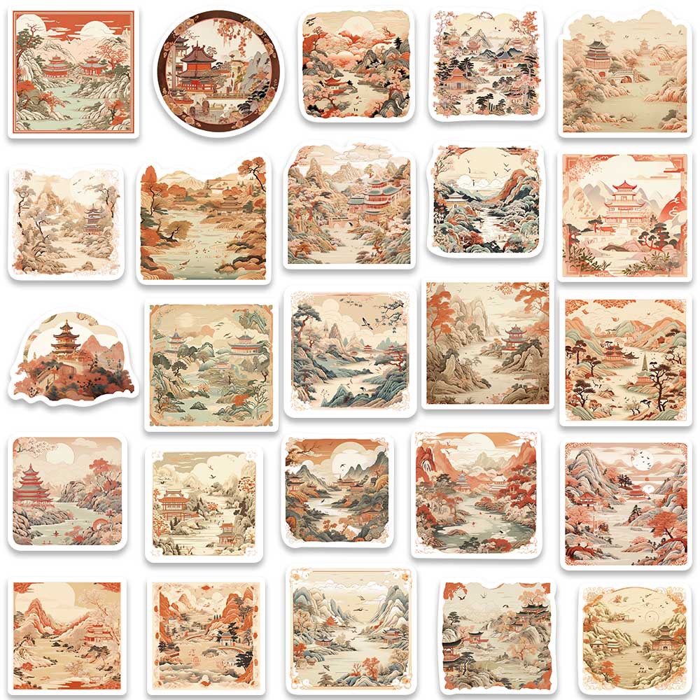 Bộ 50 Miếng Dán Chống Thấm Nước Phong Cách graffiti Cho Mũ Bảo Hiểm / Bút Chì / Xe Đạp