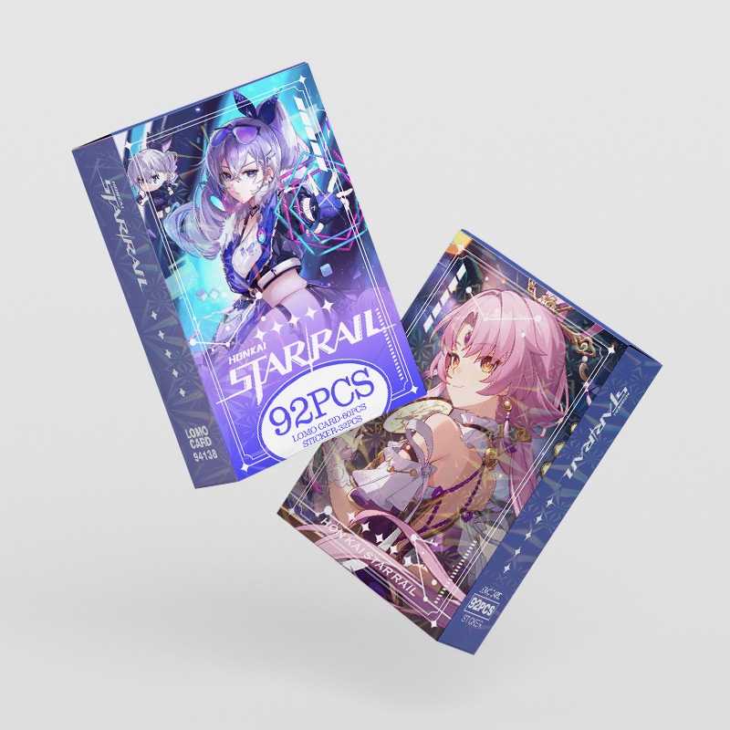Honkai: Star Rail Photocard Lomo Card Postcard Stickers 92pcs/box