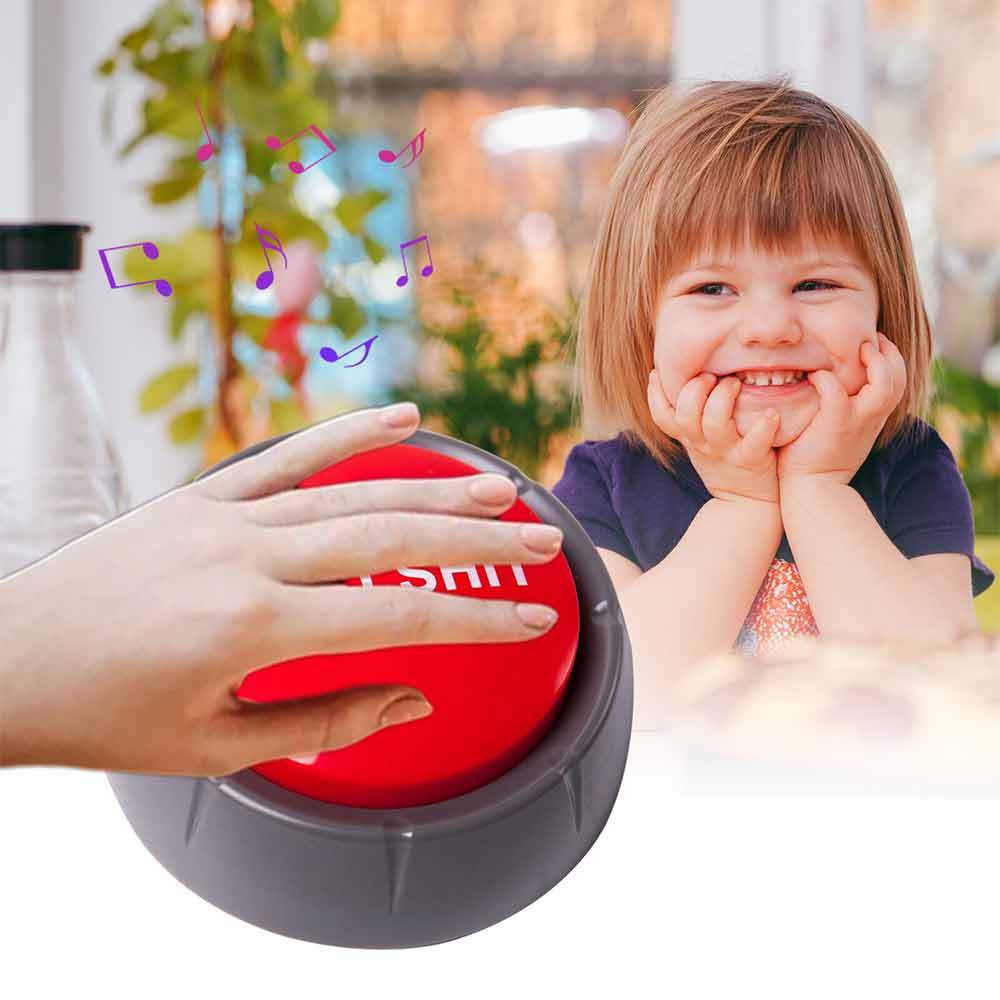 Game Buzzer Button Portable Small Sound Button Interactive Answering Device with Light for Fun Educational Play dimmy
