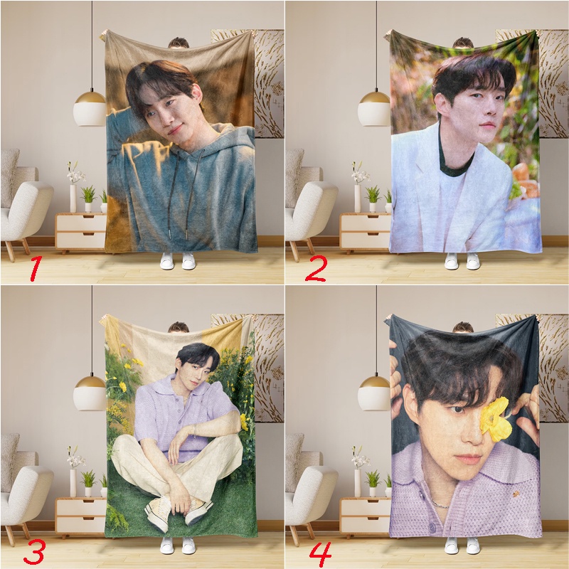 Chăn flannel 2pm lee junho In Hình Một Mặt Thiết Thực Làm Quà Tặng Cho Gia Đình / Văn Phòng Ngủ Trưa