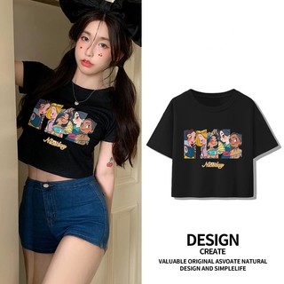 Áo thun nữ croptop lửng cotton chuẩn 100% hàng cao cấp cổ tròn Emilyshop