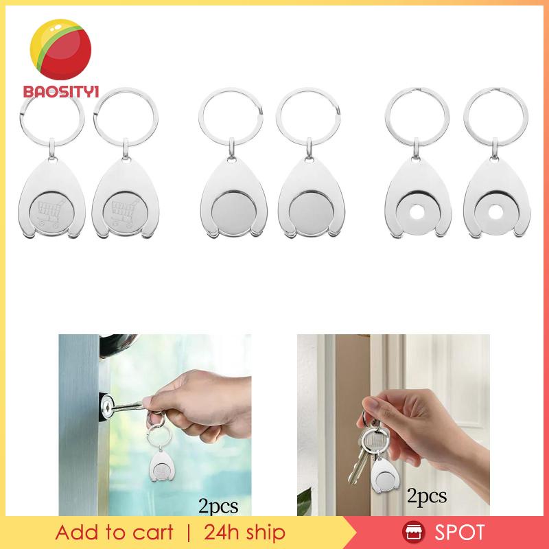 Set 2 Móc Treo Chìa Khóa Gắn Xe Đẩy Em Bé