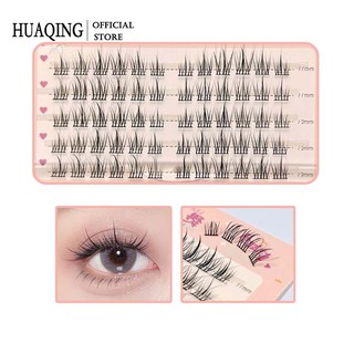 HUAQING Lông Mi Giả 5 Hàng 11mm-12mm 11mm-12mm Tự Nhiên Chuyên Nghiệp