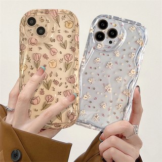 Hoa văn nghiền nát cánh hoa Ốp iPhone 15 13 14Plus 12 XR 11Pro Max 7 8 6S 6Plus XS Max SE X XS 12Pro 6p 6SPlus