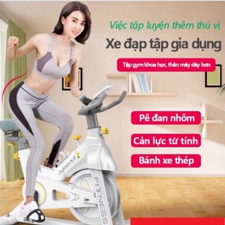 [sẵn] Xe đạp thể dục SPORT FITNESS cản lực từ tính, chống mài mòn, không có tiếng ồn, tập thể dục tại nhà
