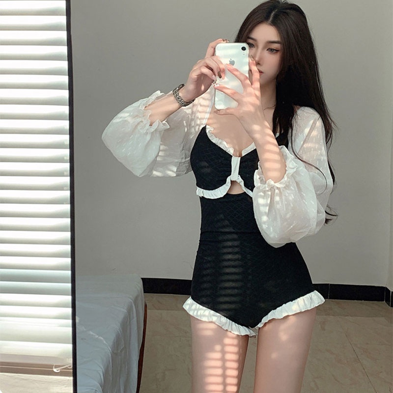 Youyou Đồ Bơi Một Mảnh Che Phủ Toàn Thân Cao Cấp Hở Lưng Mặc Khi Tắm Nóng Mùa Xuân Cho Nữ | BigBuy360 - bigbuy360.vn