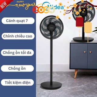 MIDEA - Quạt điện đứng bản mới nhất 2024 SAG30KR cánh quạt 7 cho sức gió mạnh, vận hành êm ái, giảm ồn tối đa