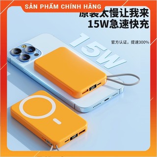 Sạc dự phòng không dây 5000mah có nam châm siêu nhanh