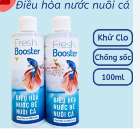 Dung dịch khử clo cho nước máy nuôi cá cảnh Fresh booster 100ML