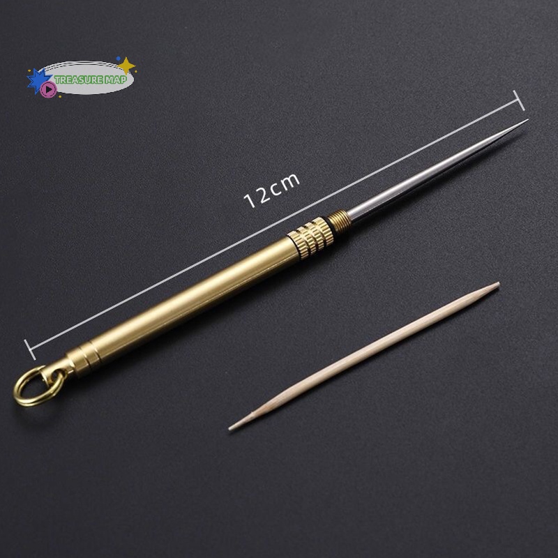Móc Khóa Sinh Tồn Tăm Xỉa Răng Titan heyuanlong333