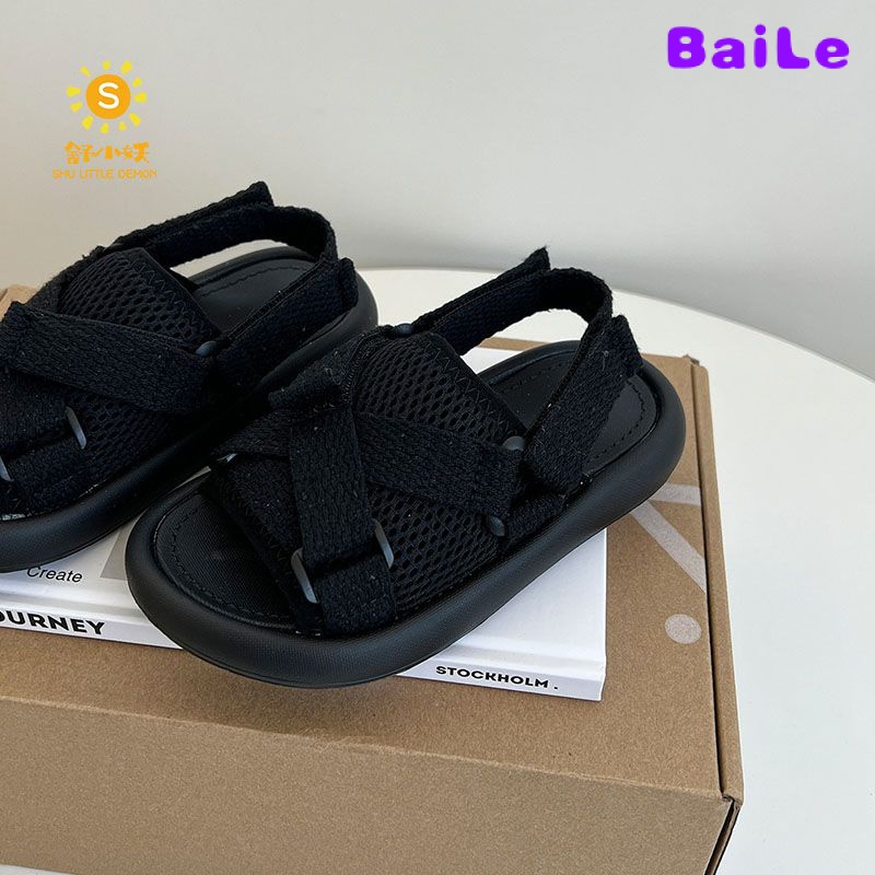 Dép Sandal Đế Mềm Phong Cách Hàn Quốc Thời Trang Xuân Hè Cho Bé Trai Và Bé Gái