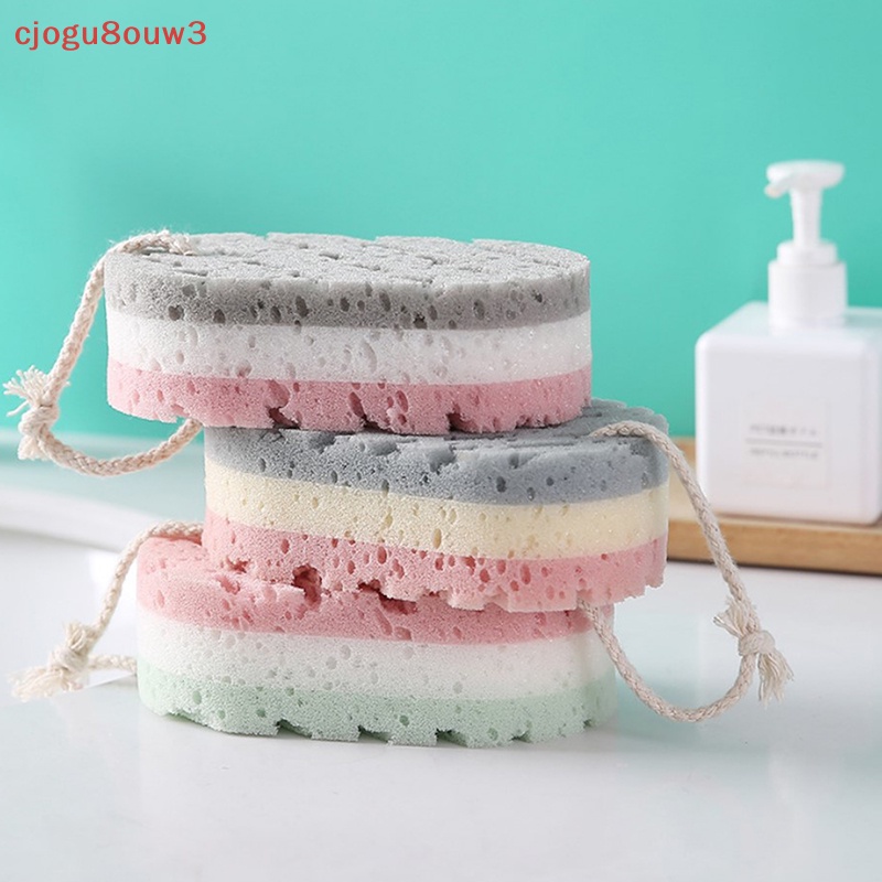 OOO tắm bọt biển Bàn chải tắm da sạch massage mềm Spa bọt da chết loại bỏ uuu