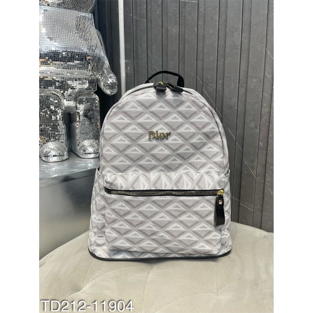 Balo đi học nam nữ dio hoạ tiết dập siêu hot - Cặp đôi nam nữ tag logo cực sang chảnh