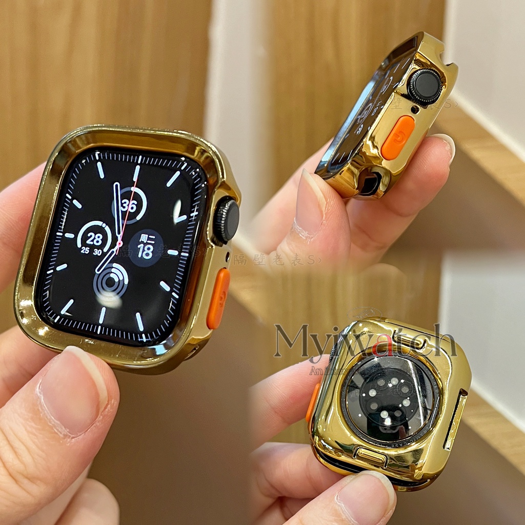 Ốp Điện Thoại tpu Mềm Dày Dặn Chống Rơi Cho apple watch series 9 8 ultra 7 6 se 5 4 49mm 40mm 44mm 41mm 45mm