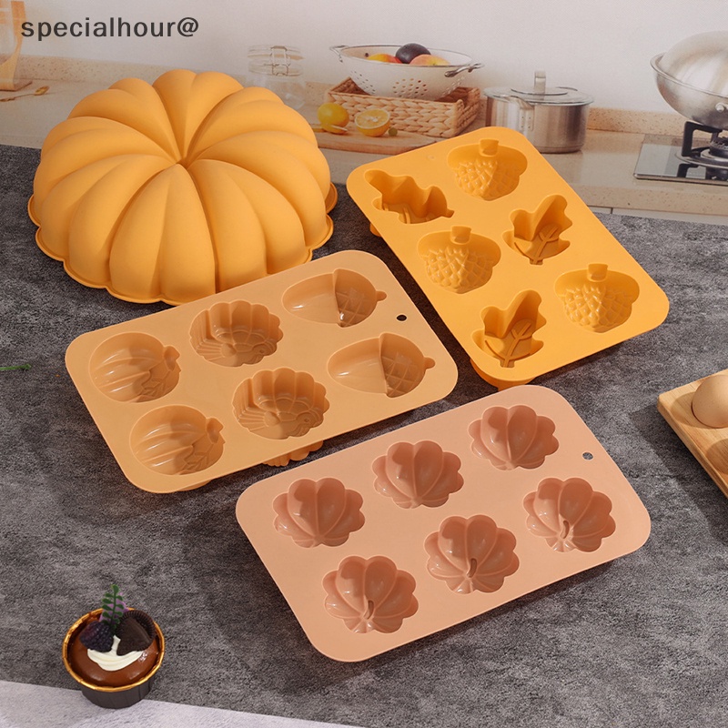 Khuôn Silicon Làm Bánh Kẹo Hình Quả Bí Ngô halloween Mới