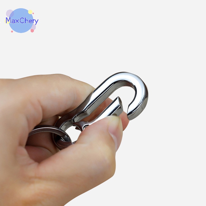 Móc Khóa Hình Móng Ngựa Bằng Thép Không Gỉ Chống Thất Lạc Dành Cho Nam Mới