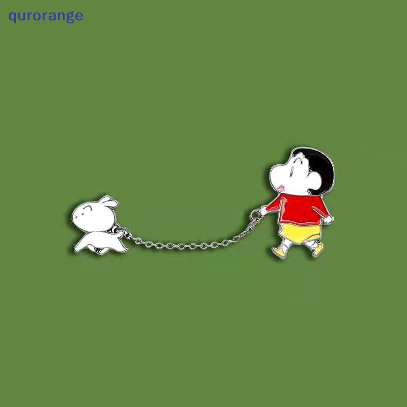 Trâm Cài Áo Hình Cậu Bé Bút Chì shin-chan Hoạt Hình Sáng Tạo Vui Nhộn Có Thể Tháo Rời Cho Bé Gái