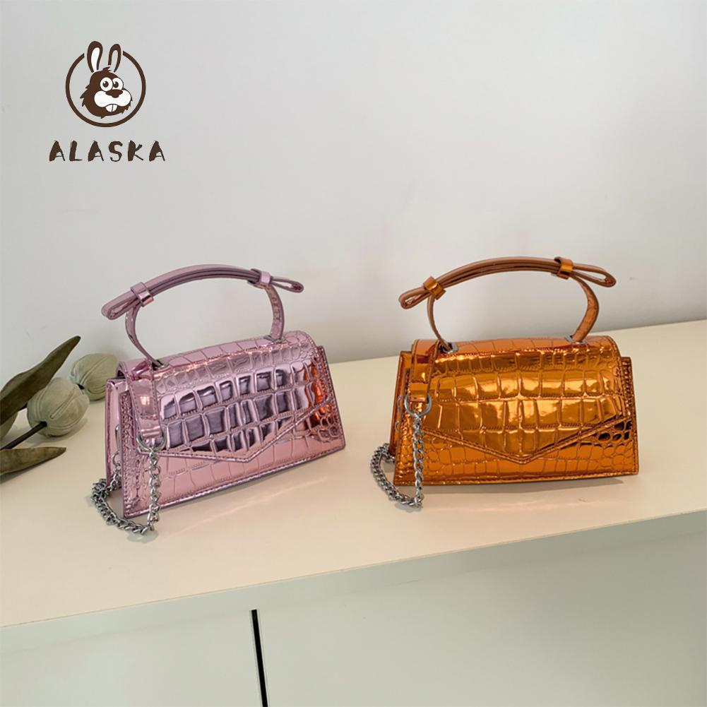 Túi Xách Da tote Lấp Lánh Sang Trọng Kết Cấu Đá Kim Loại Cho Nữ