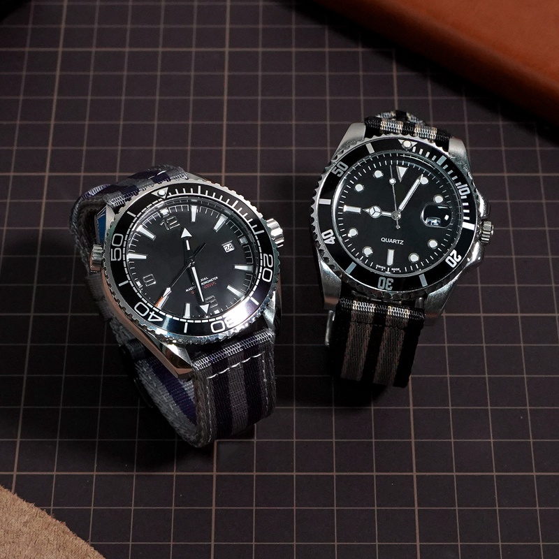 Dây Đeo Thay Thế Bằng nylon canvas 18mm 20mm 22mm 24mm Cho Đồng Hồ Thông Dụng omega moonswatch